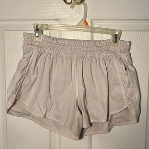 White Lululemon shorts